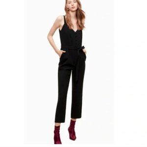Aritzia Little Moon Black Petunia Jumpsuit 00